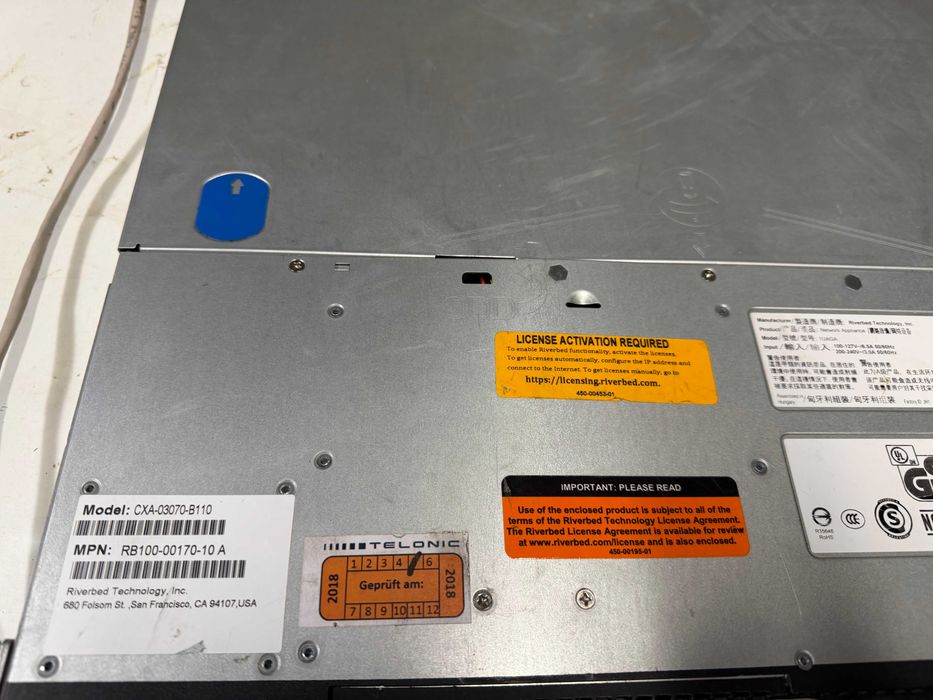 Server 1u short depth Riverbed CXA-03070-B110