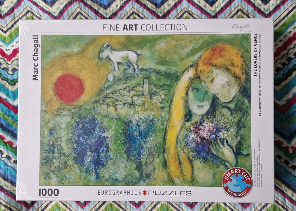 Нов пъзел 1000 части Eurographics - Marc Chagall - The Lovers of Vence