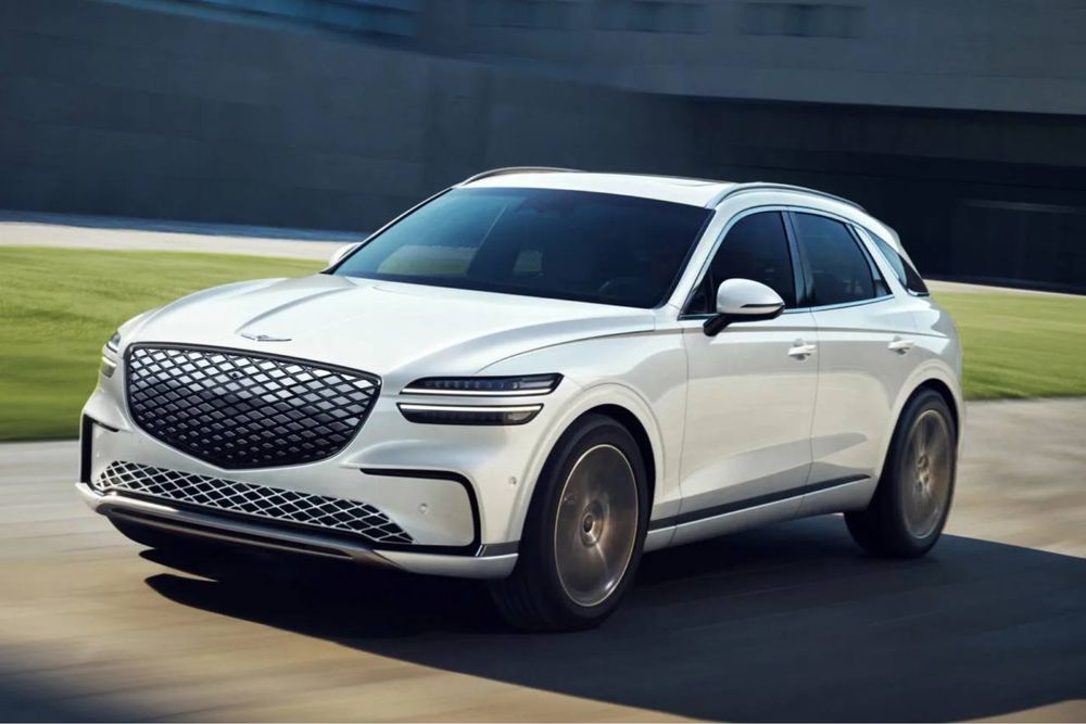 Бампер передний от Genesis GV70 Restayling 2026 с облицовкой в сборе
