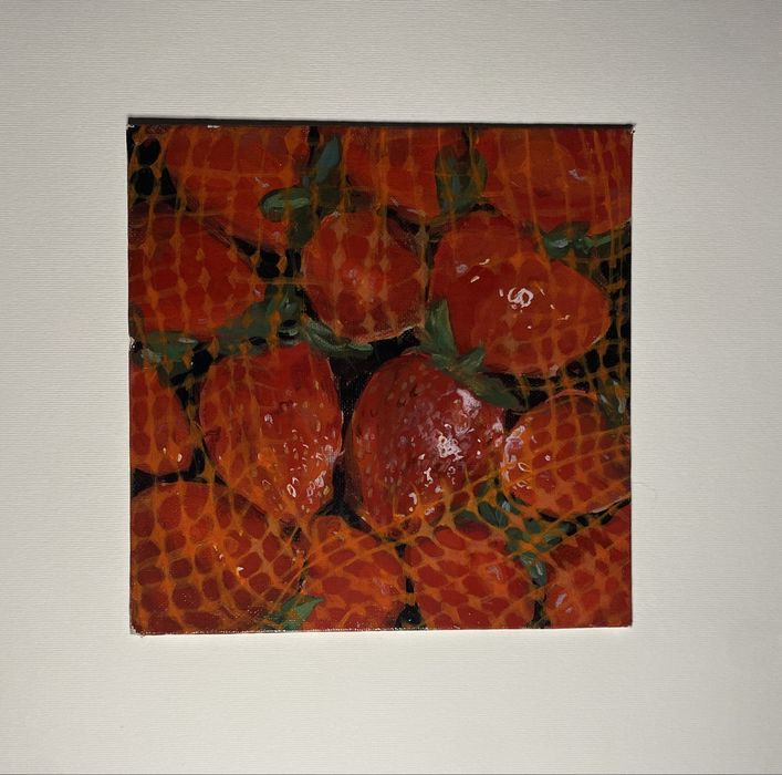 Plasă de căpşuni- pictură