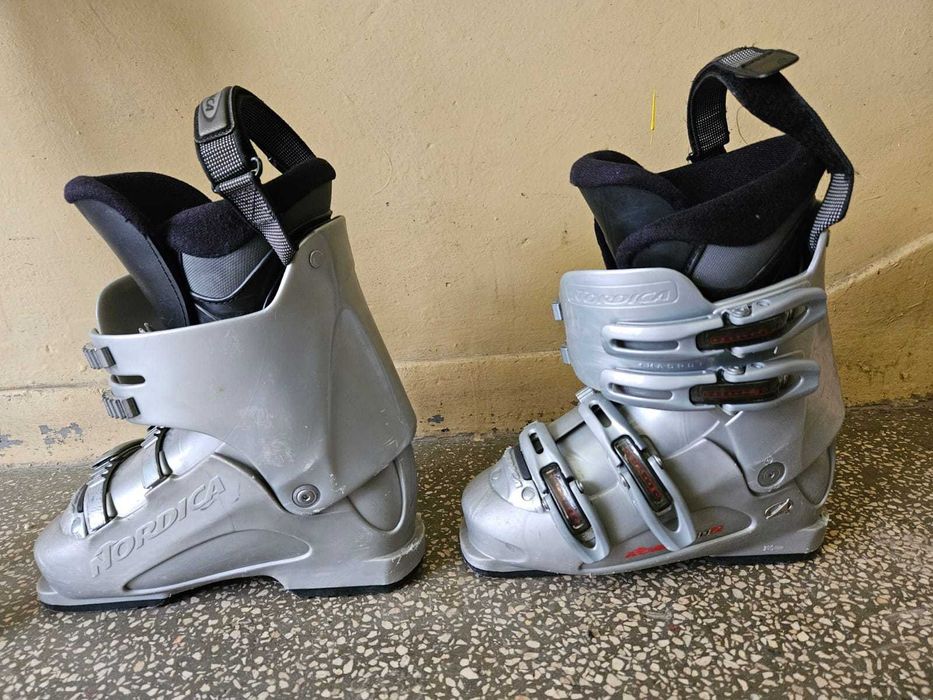 Vand skiuri 100 cm, clapari Nordica 280 mm copii Mondo 24-24.5 Eur 38