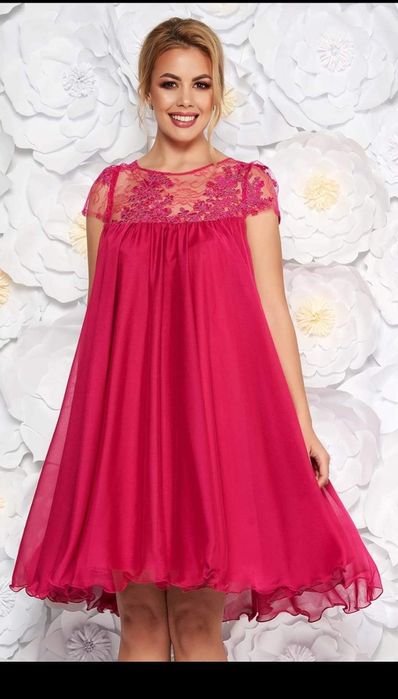 Rochie fucsia, mărimea M, Dyfashion