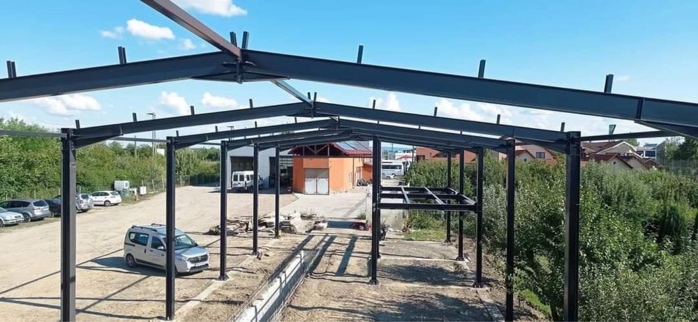 Vand hala metalica de 500mp cu panouri sandwich montaj si transport