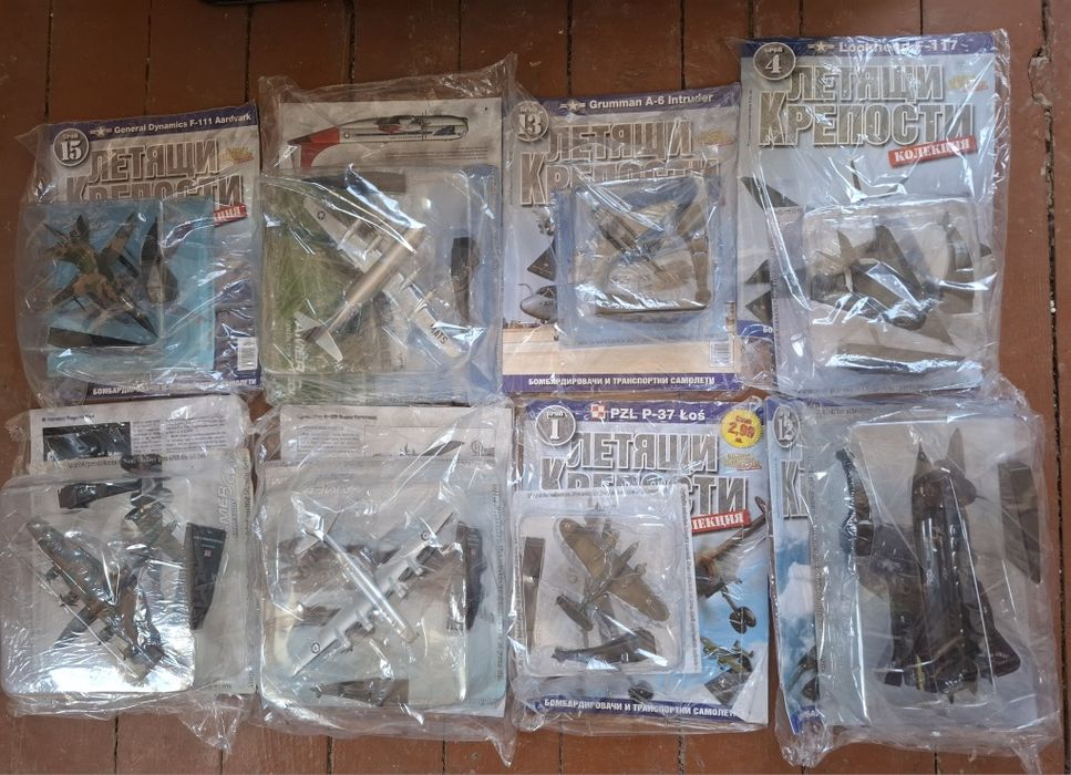 8 бомбардировача и транспортни самолета