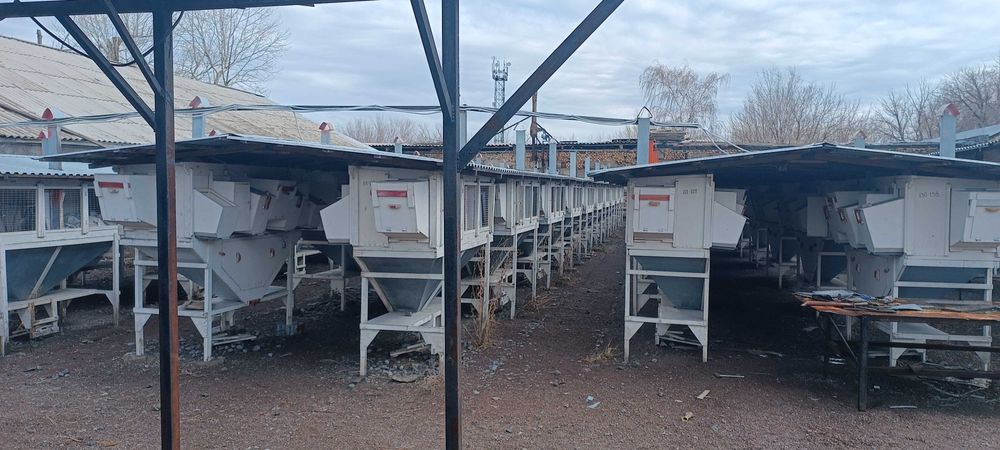 Клетки для кроликов уличного содержания. 110 клеток