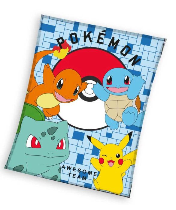 Pokemon Детско поларено одеяло Pikachu 160см