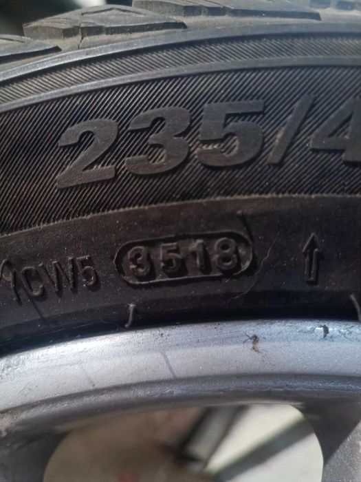 Jante r17 audi s line 5x112+ cauciucuri iarna 235 45 r 17