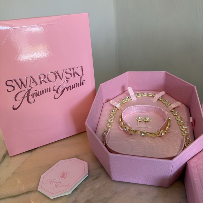 Set Angelic Swarovski Ariana Grande Gold