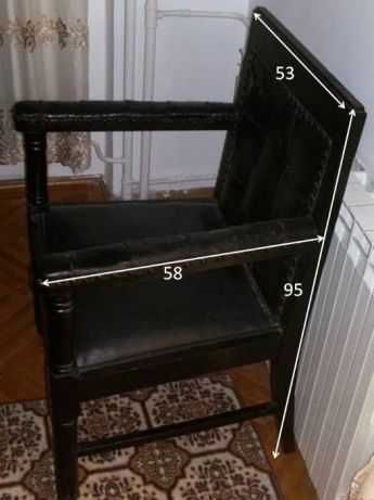 Birou + scaun – unicat, lemn masiv, negre, reducere februarie 2026