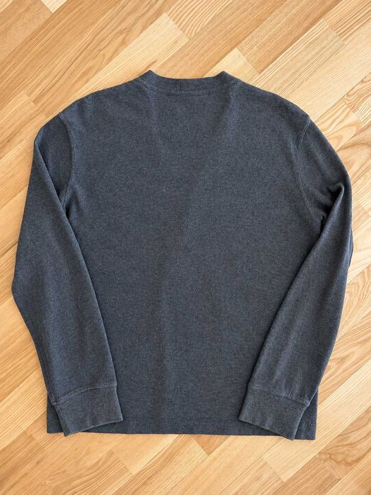 Cardigan Polo by Ralph Lauren gri antracit, mărimea L, bumbac, decolteu în V, logo Pony brodat, buzunare frontale