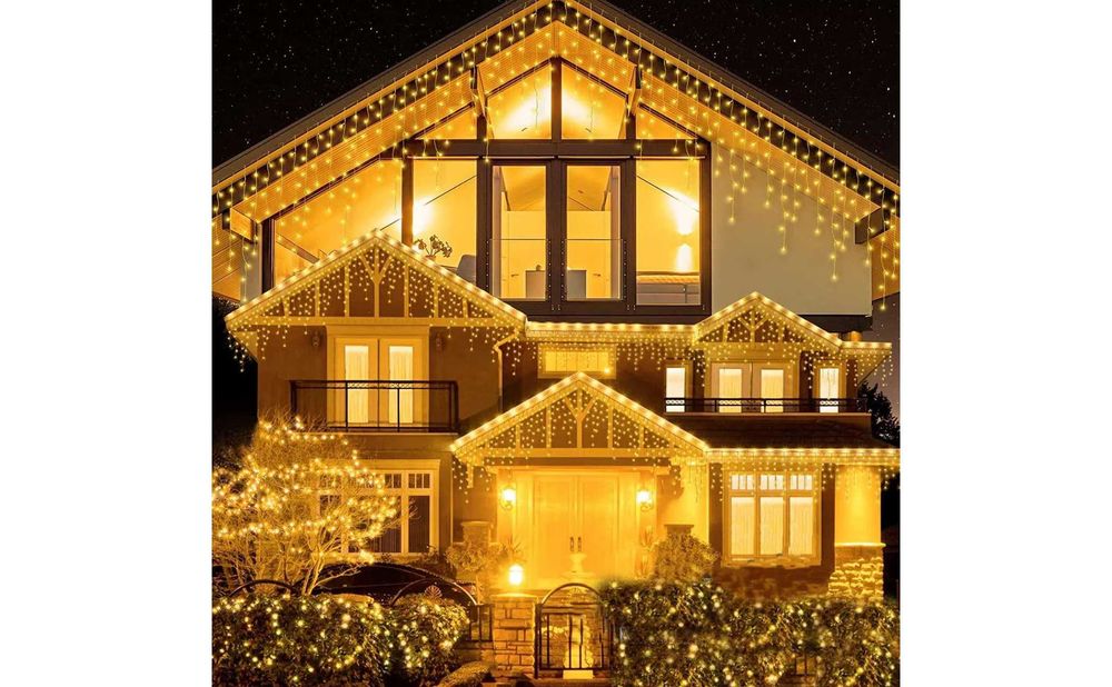 Instalatie 50m Turturi FLASH FIR GROS interconectabile alb cald rece