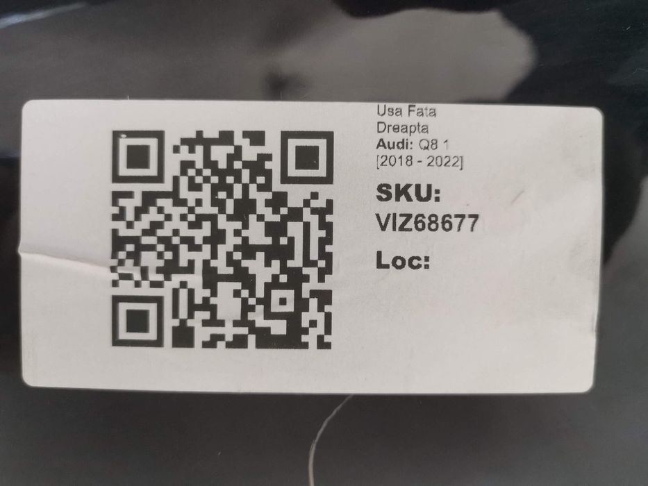 Предна дясна врата Ауди Q8 / Audi Q8 1 Оригинална Повредена