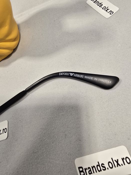 Ochelari de soare polarizati Emporio Armani, negri, P3613, made in Italy