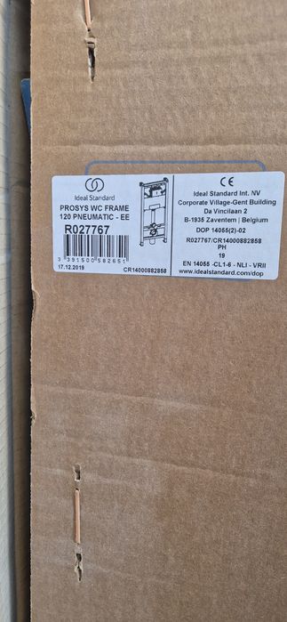 2 Структури за вграждане PROSYS WC FRAME 120 PNEUMTTIC с  висящо клелало Cerastyle Bella Rimless 48cm