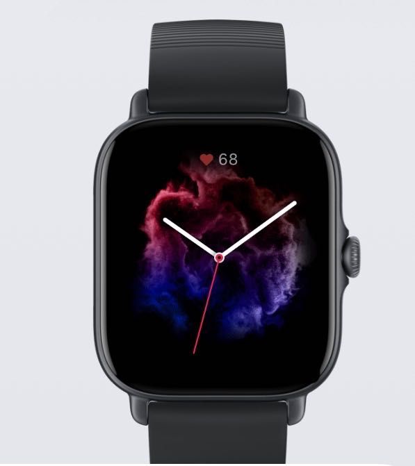 Amazfit GTS 3 като нов с протектор допълнителни кожени каишки