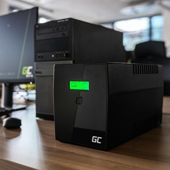 UPS Green Cell 1200W 2000VA Micropower line-interactive USB RJ45 LCD дисплей 4 Schuko контакта