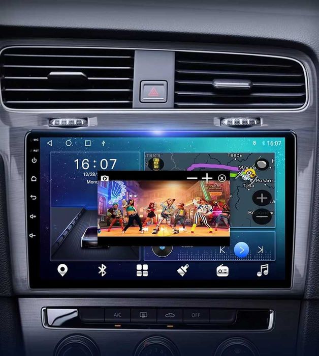 Android Мултимедия за Автомобил Навигация кола Варна продажба монтаж