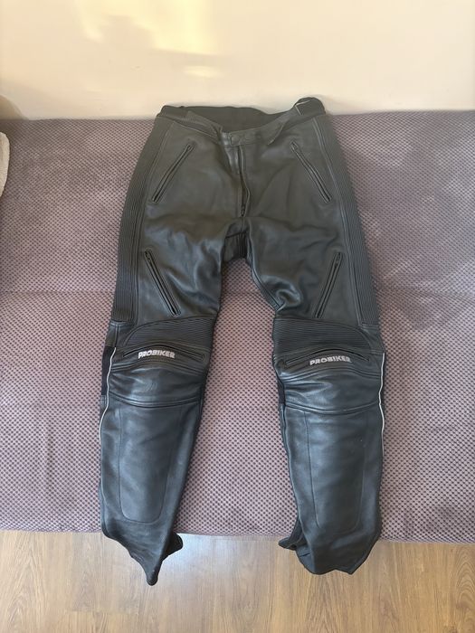 Мото екип 2 части – кожено яке и панталон ProBiker, XL