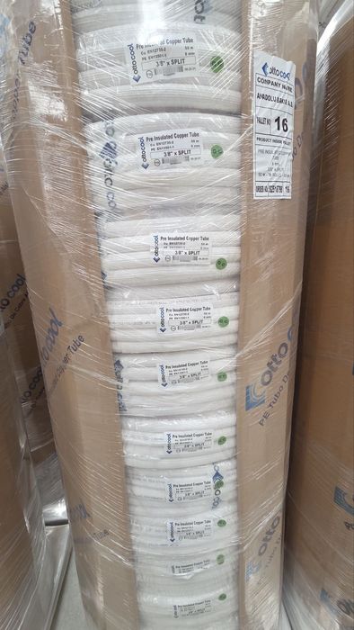 Медна тръба с изолация 1/4"х0.80 (ф6.35), на руло 50m