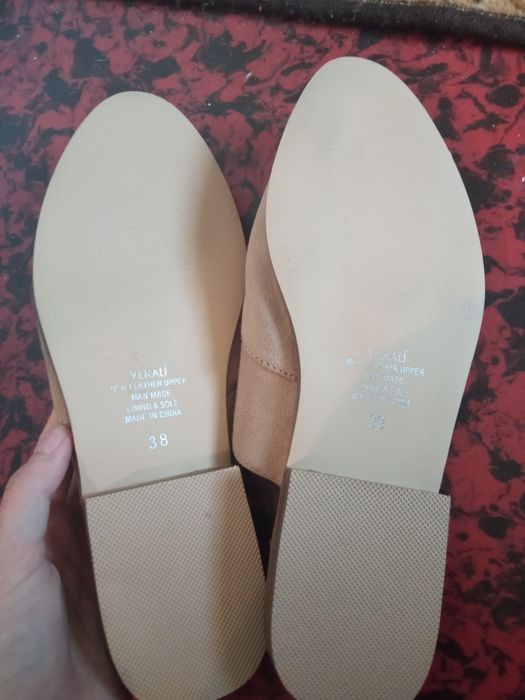 Туфли замшевые новые