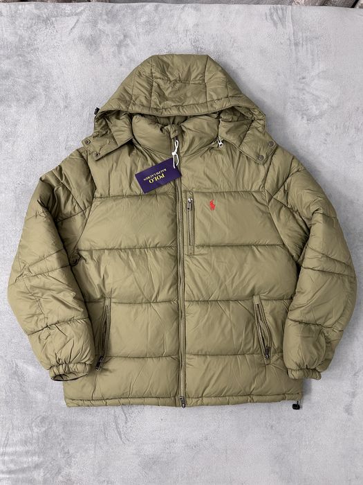 Geaca Puffer Ralph Lauren Kaki