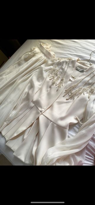 KOSTYUM DVOYKA айвори (жакет + юбка) на никах/закс/выписка