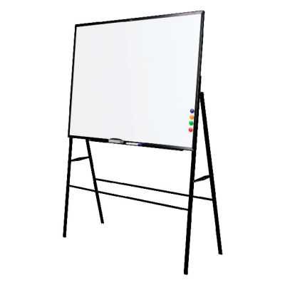 Доска белая маркерная с подставкой 90х180 EV163 Deli ОРИГИНАЛ