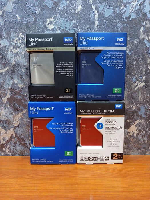 WD Western Digital My Passport Ultra 2TB USB 3.0 из США Внешни