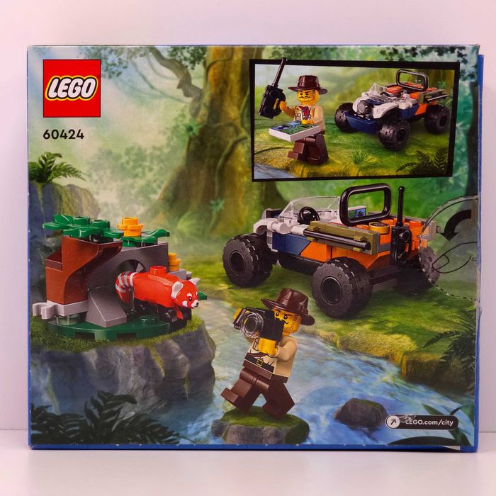 Vând LEGO City Jungle Explorer ATV Red Panda Mission (60424)[92 pcs] Set Complet, Cutie + Instrucțiuni