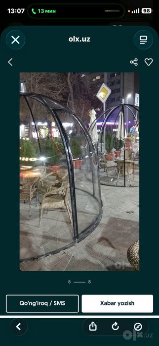 Baner tent prazirashni klyonka kapsula ustanovka qilamiz