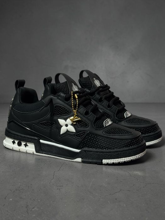 LV Louis Vuitton Skate Negru Alb