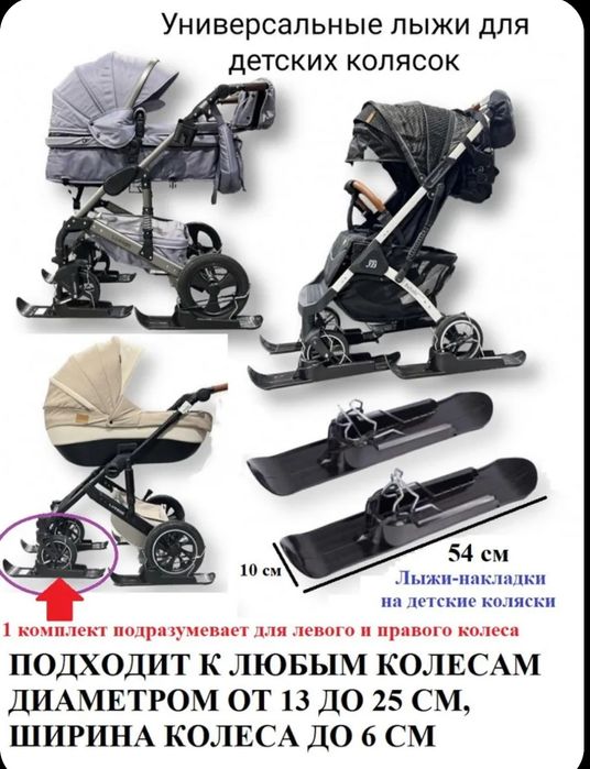 Лыжи для колясок