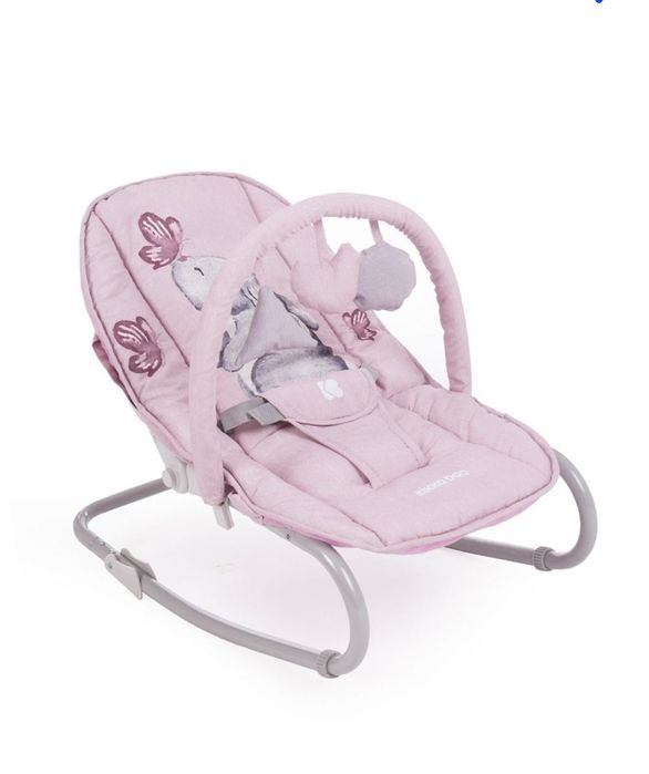 Бебешки шезлонг Kikka Boo Foliage Pink Rabbits