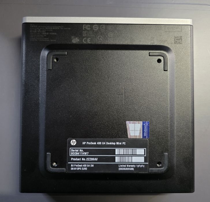 Mini Desktop PC HP Prodesk 400 G4 Intel I3 8100T, 8GB  Ram, 128 SSD