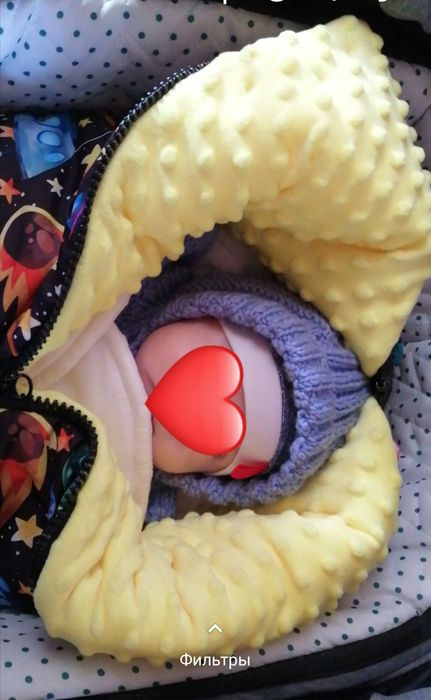 Конверт зимний от 0 до 6 месяцев