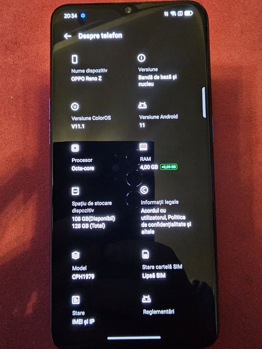 Vând oppo reno z
