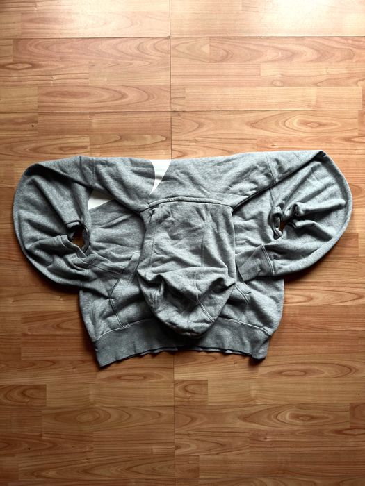 Hanorac hoodie sweatshirt bluza Mike wraparound swoosh grey cotton