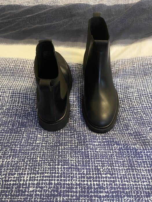 Cizme Tommy Hilfiger din piele, Negru