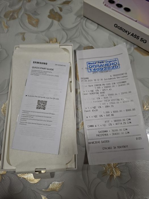 Galaxy A55 holati yangi