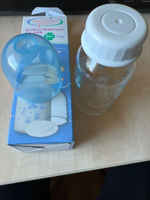 Стъклен биберон Camera 120ml