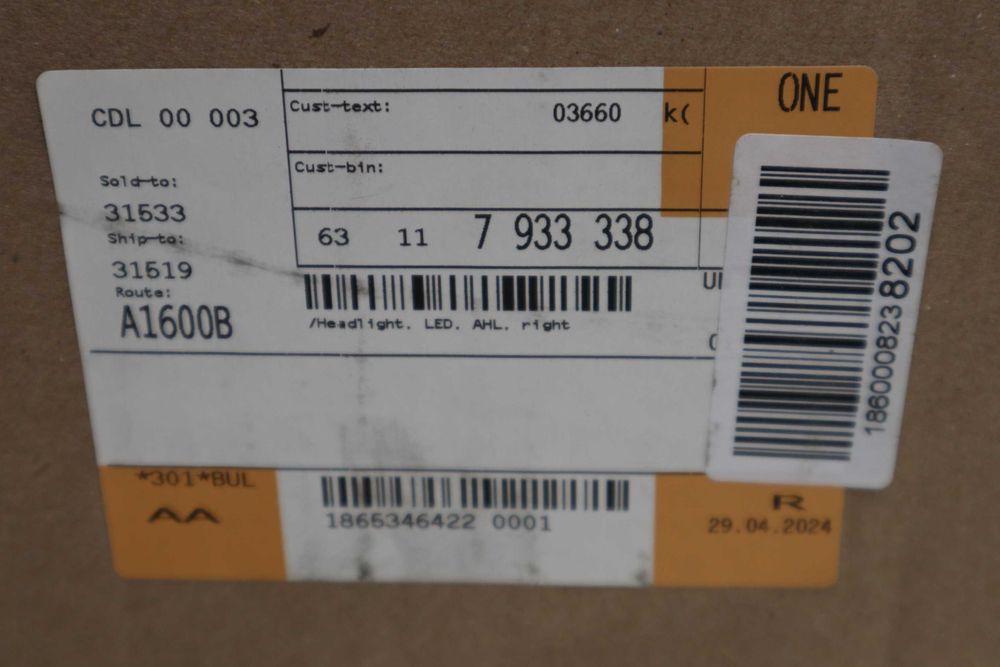 Десен фар БМВ Г05 Г06 BMW G05 G06 Лед Щатски