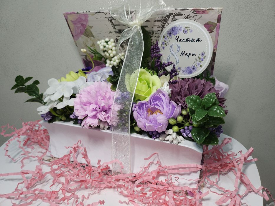 Букети от пластичен сапун