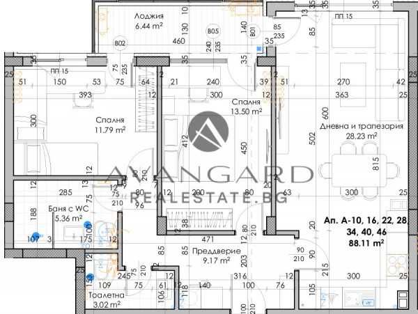 Продава се Тристаен апартамент в Пловдив, Въстанически - 105 кв.м за 947 €/кв.м - Снимка #3