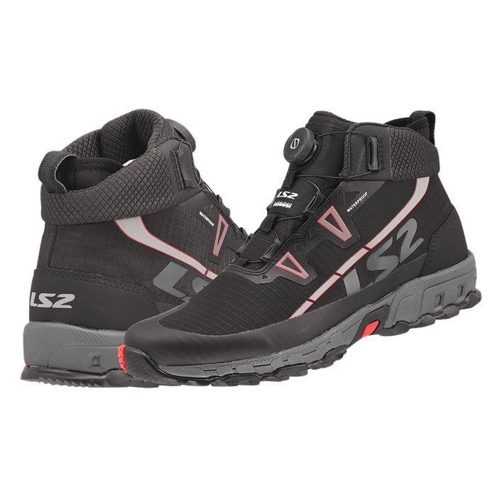 Cizme Moto Adventure LS2 Trekker Man Boots WP Black, Impermeabile,