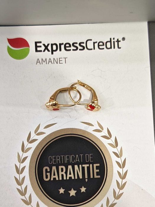 (Ag44 B6786.1) Cercei aur 18K 1.51g