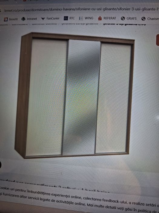 Dulap 3 usi glisante Lemns