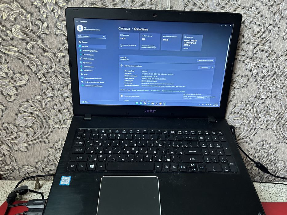 ноутбук acer ssd m2