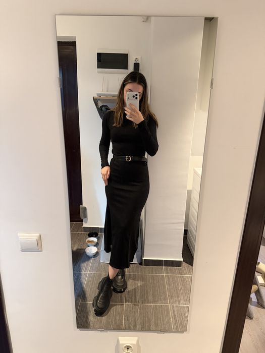 Rochie superbă lungă din tricot Mango