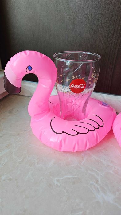 Подстаканник надувной фламинго 2шт