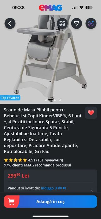 Scaun bebelusi masa